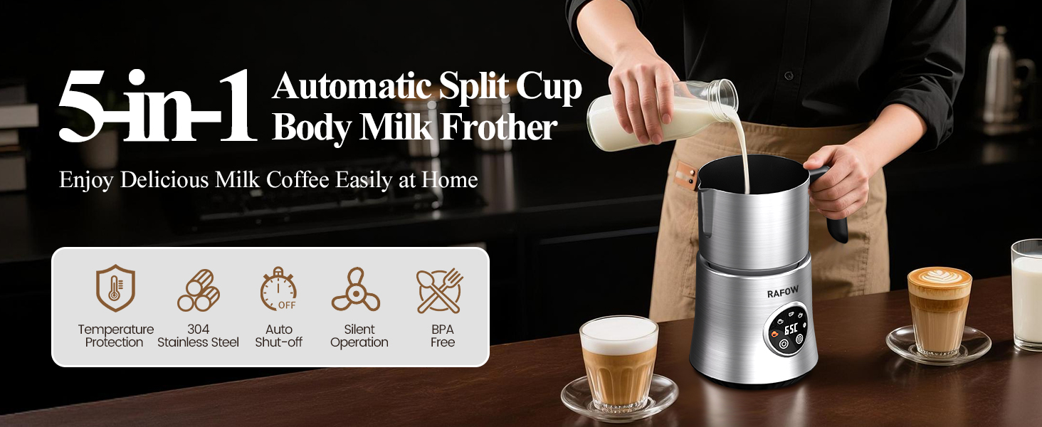 5 IN 1 Electric Milk Frother