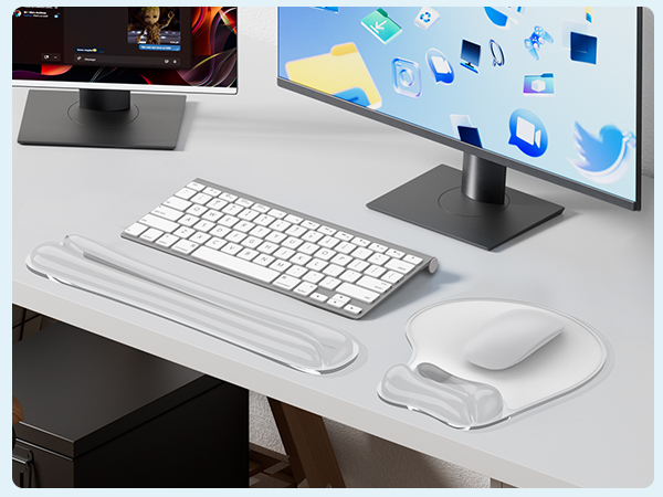 keyboard and mouse pad