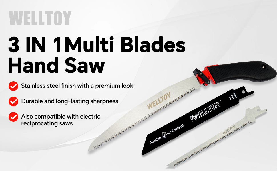 3 IN 1 Multi Blade Hand Saw