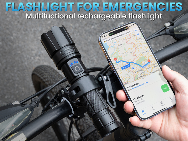 Multifuctional rechargeable flashlight