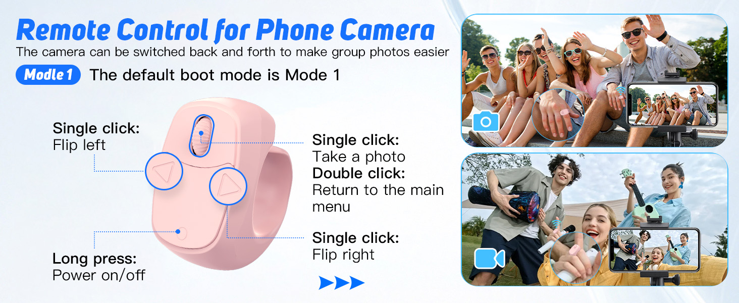 Scrolling Ring Remote Control for Tiktok