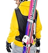 Hikeen Ski Strap, Ski &amp; Poles Backpack Shoulder Strap Hands-Free for Easy Transportation of Your ...
