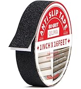 QILIMA Anti Slip Grip Tape, Waterproof Outdoor Grip Tape for Stairs, Stair Grips Non Slip for Ska...