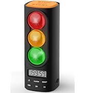 MeesMeek Traffic Light Visual Timer&amp;ADHD Tool for Kids Adults Display Volume Adjustment, with 4 R...