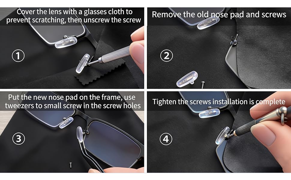 eyeglasses nose pad