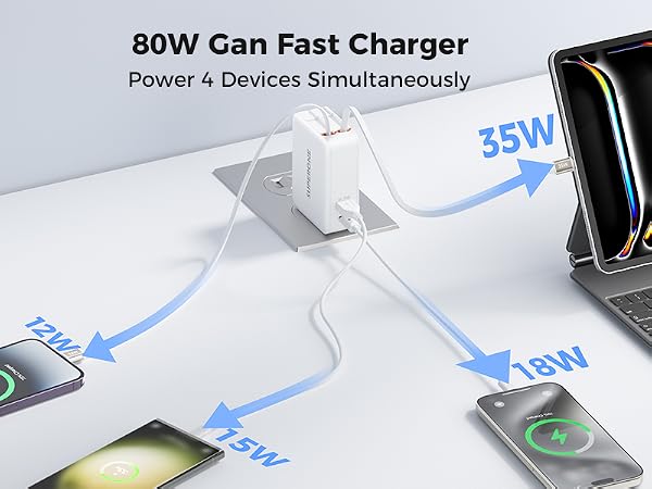 retractable charger wall plug