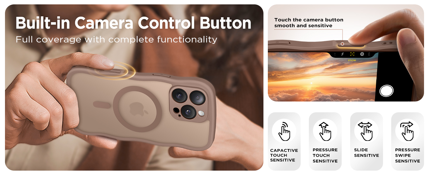 Case for iPhone 16 Pro with Built-in Camera Control Button