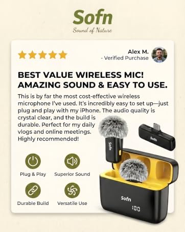 Wireless Lavalier Microphone for iPhone