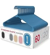 Sharpty Plastic Hangers Clothes Hangers for Clothing, Closet, Coats &amp; Shirts - Durable, Thick, To...