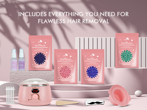wax warmer for hair removal beads strips melt warmer kit bikini hair removal cream for women wax