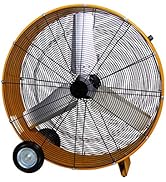 Tornado - 36 Inch High Velocity Air Movement Heavy Duty Metal Drum Fan - 3 Speed Air Circulator F...