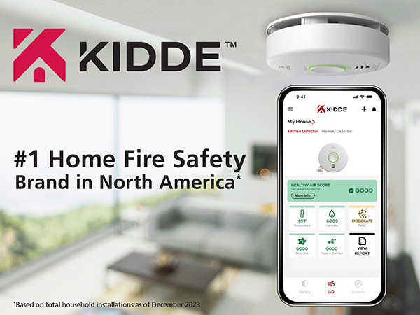 Kidde Smart Smoke Detector &amp; Indoor Air Quality Monitor