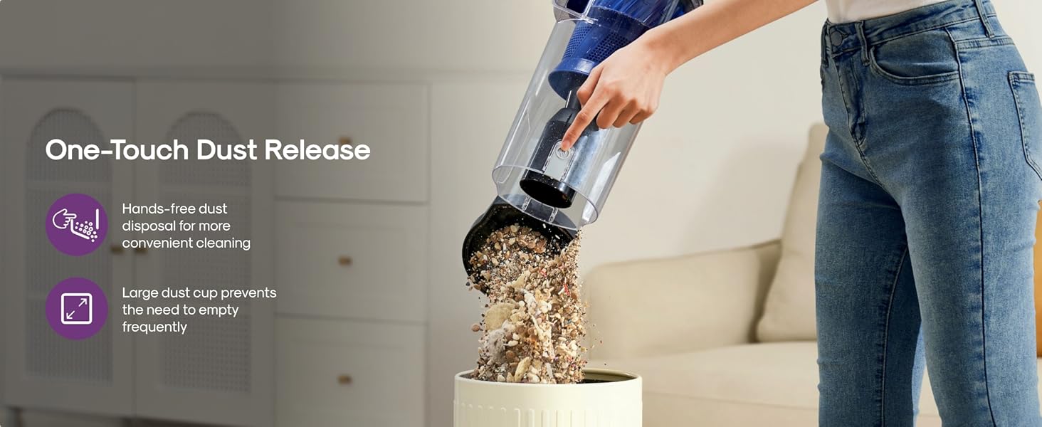 One-Touch Dust Release