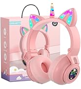 Unicorn Kids' Bluetooth Headphones,Foldable Wireless Headphones for Children with Cable and Micro...