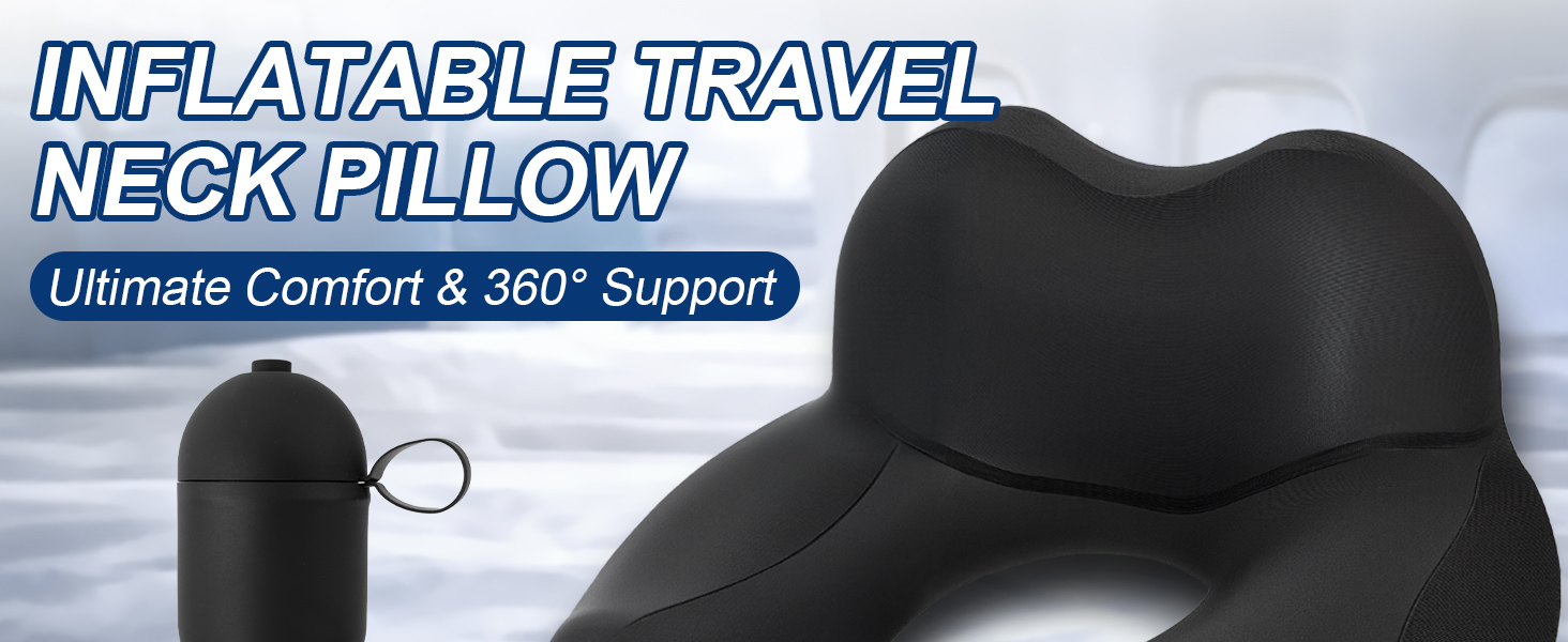 Inflatable Neck Pillow for Traveling