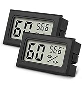 Mini Hygrometer Thermometer 2PCS Mini Digital Humidity Gauge, AikTryee Hygrometer Indoor Humidity...
