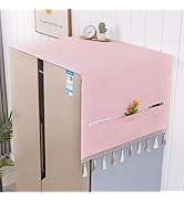 YUZHANGHE Fridge Dust Cover Front Load with Storage Pockets Washer Dryer Top Protector, Anti-Slip...