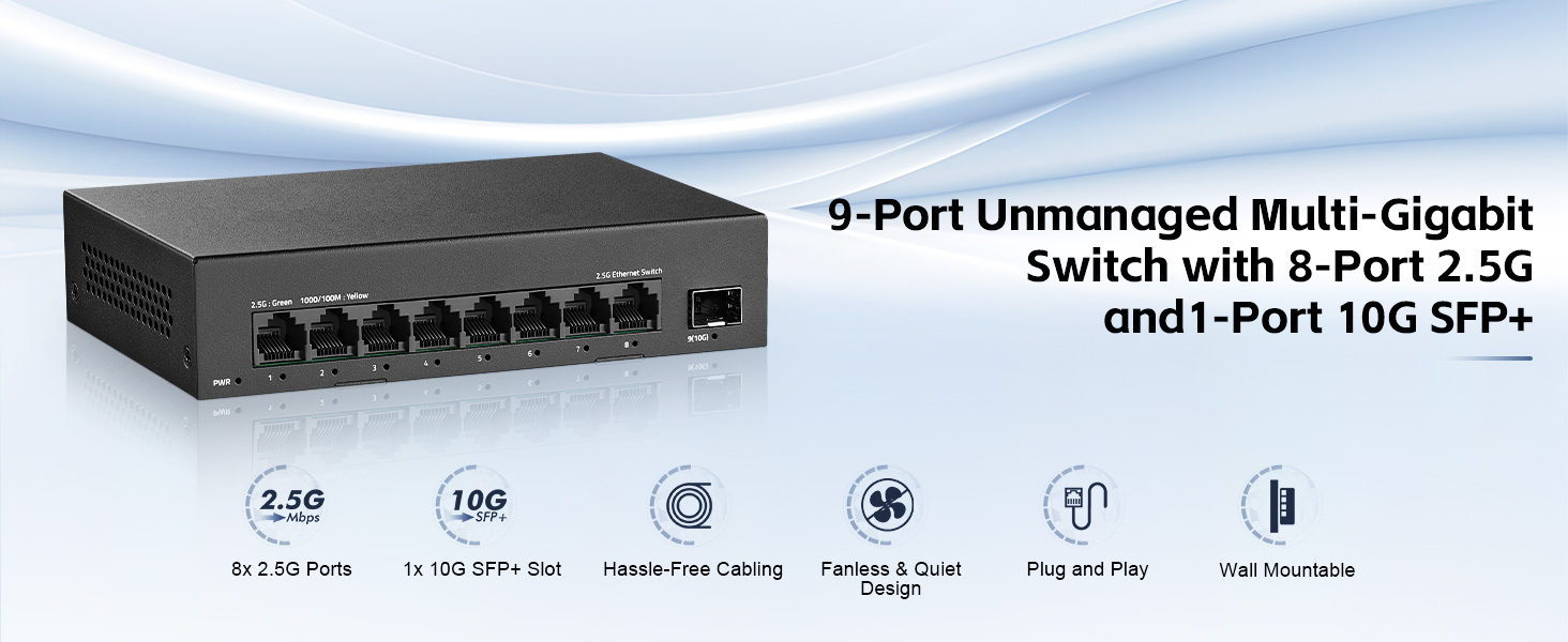 8-port 2.5G ethernet Switch