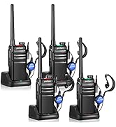 pxton Waterproof walkie talkies Long Range for Adults with Headphones and Charger Dock,GMRS Handh...