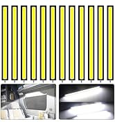 Linkstyle 12PCS 12V LED Interior Light Bar, Waterproof 28 LEDs COB Strip Light Super Bright Light...