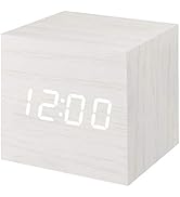 WulaWindy Mini Digital Alarm Clock, 3 Alarm Settings, 12/24Hr, Snooze, Controls Alarm Volume and ...
