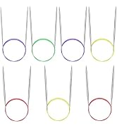 Katech 32 inch (80cm) Circular Knitting Needles Set, 2.75mm-5.00mm Stainless Steel Knitting Needl...