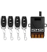 cerhot AC 110V/120V/220V 100m 30A High Power Wireless Remote Light Switch, Outdoor Light Switch, ...