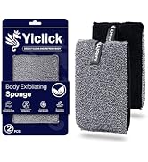 Yiclick Exfoliating Body Scrubber &amp; Shower Exfoliator (2 Pack) – Mens Body Scrubber &amp; Womens Spon...