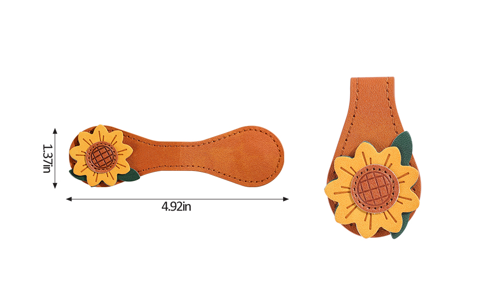 2Pieces Vintage Leather Bookmark