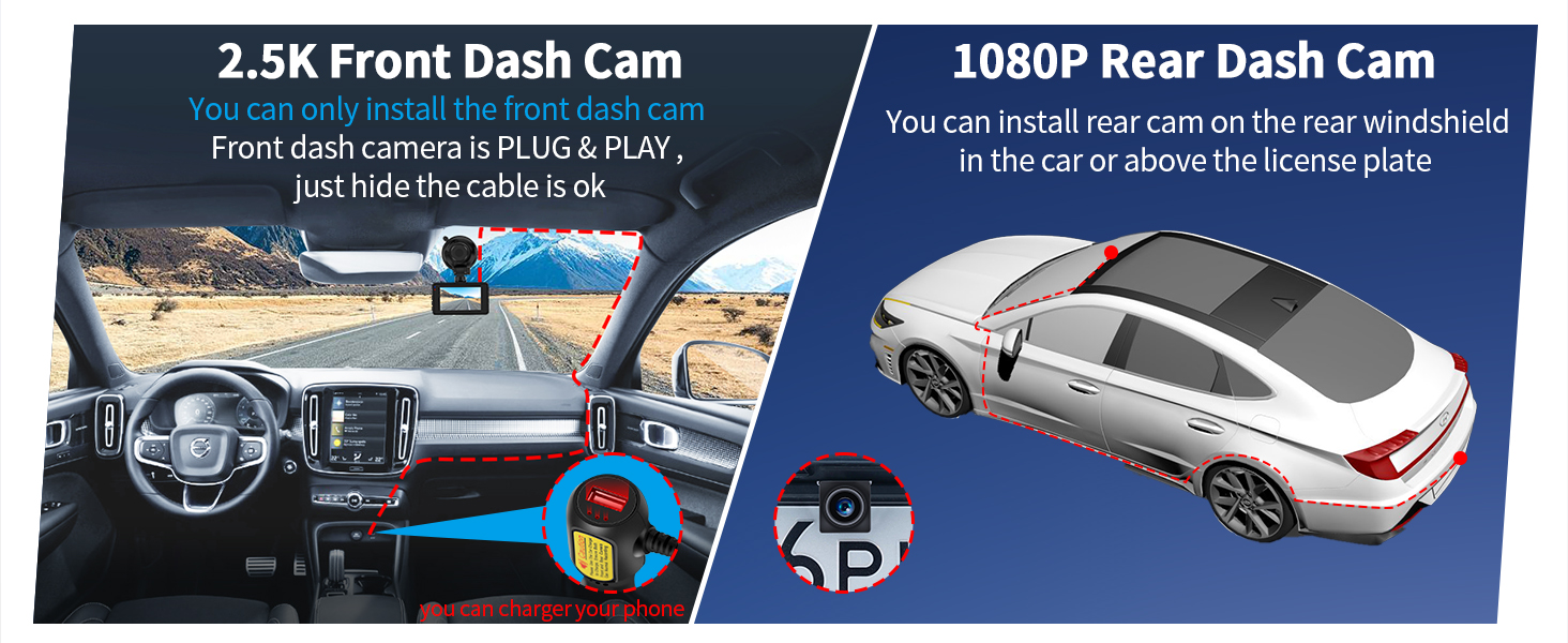 dash cam plug and play