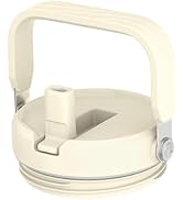 Replacement Lid with Flip Straw and Top Handle, Replacement Lid for Cafezi 30oz/40oz/50oz/64oz Tu...