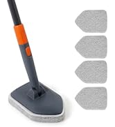 CLEANHOME Extendable Shower Scrubber,Bathroom Tub Cleaner Brush with Long Handle-56 inches,Shower...