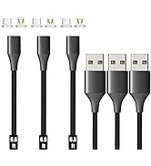 NetDot Gen10 2in1 Nylon Braided Magnetic Charging Cable Fast Charging and Data Transfer for Micro...