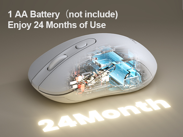 wireless mouse with battery powered
