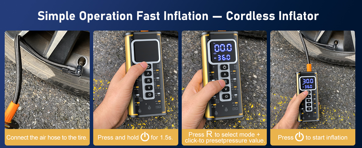 cordless tire inflator