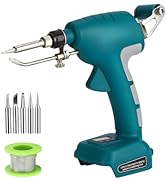 Cordless Soldering Iron Kit Compatible with Makita 18V Li-ion Battery,75W Digital Display Hand-he...