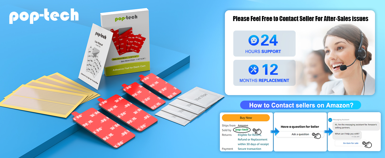 sticky pads for car camera