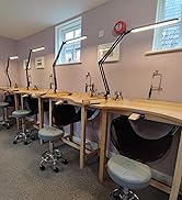 SKYLEO Desk Lamp - Desk Light for 31.5" Tall - 5 Color Modes X 11 Brightness Levels - Adjustable ...