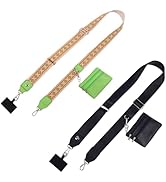 PUGPIU 2 Pack Clip and Go Strap for Phone with Wallet Crossbody - Phone Strap Crossbody with Zipp...