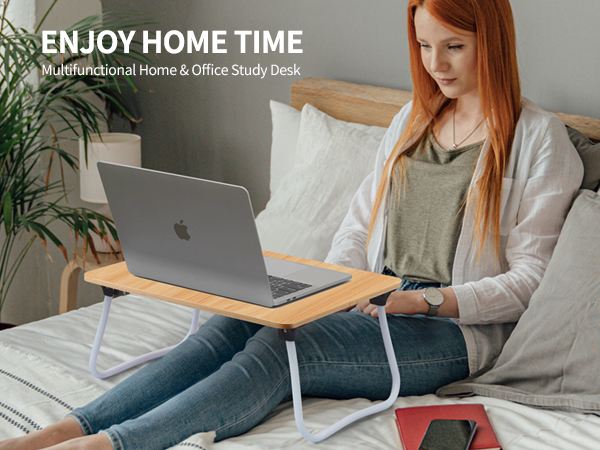ZEAPTAC Laptop Bed Desk Foldable Lap Table