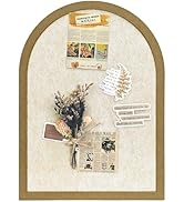Arched Felt Bulletin Board, Cork Board Alternative for Wall, 10.6in x 14.6in Self-Adhesive Pin Bo...