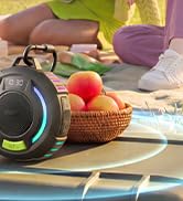 havit Portable Bluetooth Shower Speaker with Hook, IPX7 Waterproof, 9H Playtime, Loud Clear Sound...