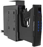 MAXSafes Biometric Slider Handgun Safe for Desk, Nightstand, Travel Silent Mode, Auto Sliding Doo...