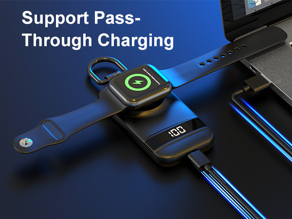 Portable Charger for Apple Watch Fast Charging iWatch working Camping Travel Essentials Accessories