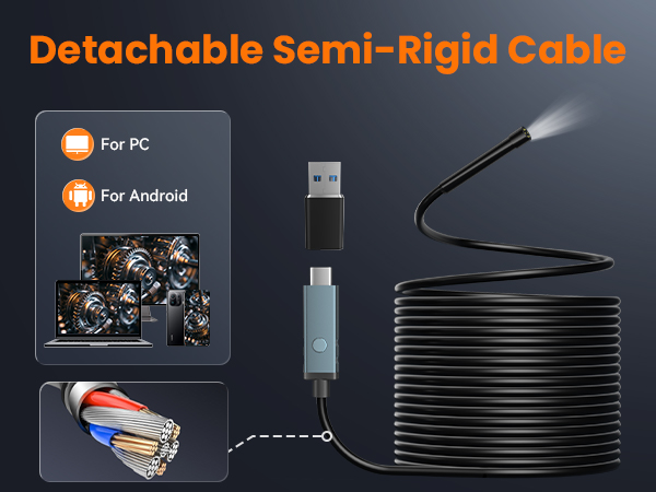 Detachable Semi-Rigid Cable