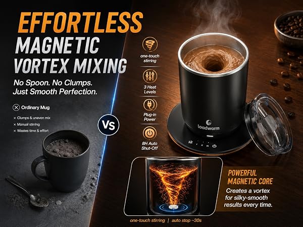 Effortless Magnetic Vortex Mixing