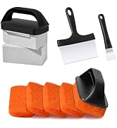 HE-SANQI Griddle Cleaning Kit for Blackstone, Flat Top Grill Cleaning Kit with Griddle Scraper, G...