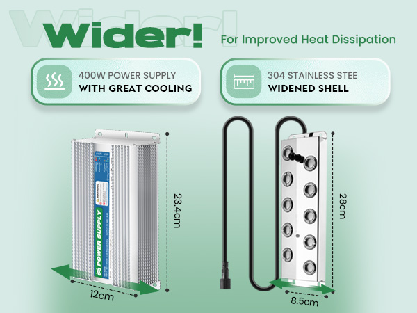 wider mist maker board for dissipate heat