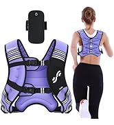 Weighted Vest for Men and Women: Sportneer 8lbs/12lbs/15lbs/20lbs/25lbs Weight Vest with Reflecti...