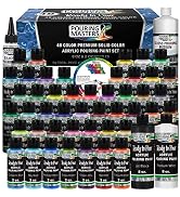 U.S. Art Supply Pouring Masters 48-Color Ready to Pour Acrylic Pouring Paint Set with Silicone Oi...